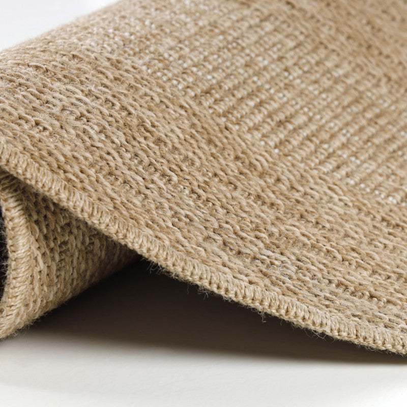 Vloerkleed Comilla – Taupe/Beige – Laagpolig & Modern – Voor Binnen & Buiten