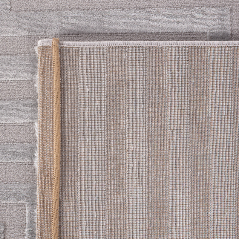 Sahara Vloerkleed – Zilver – Grafisch Geweven Design – Voor Binnen
