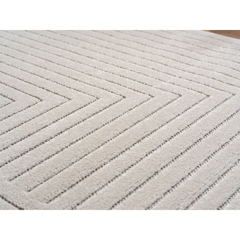 Nova – Vloerkleed Oslo Creme – Binnen En Buiten vloerkleed – Laagpolig – Japandi stijl