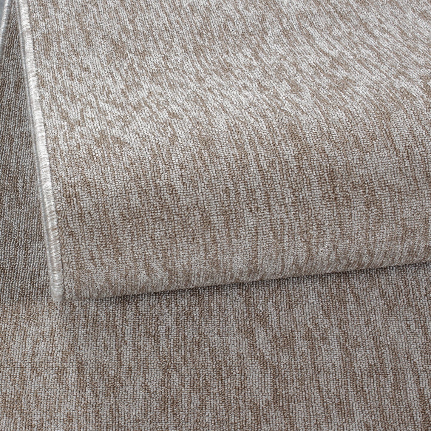 Nizza rond Vloerkleed – Beige – Laagpolig & Effen Design