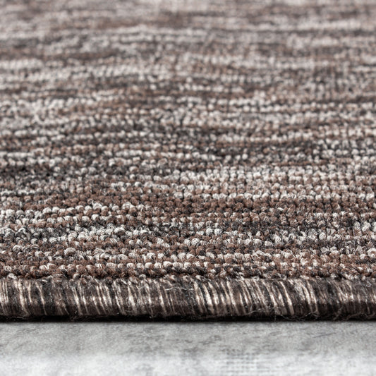 Nizza Vloerkleed – Bruin – Laagpolig & Effen Design