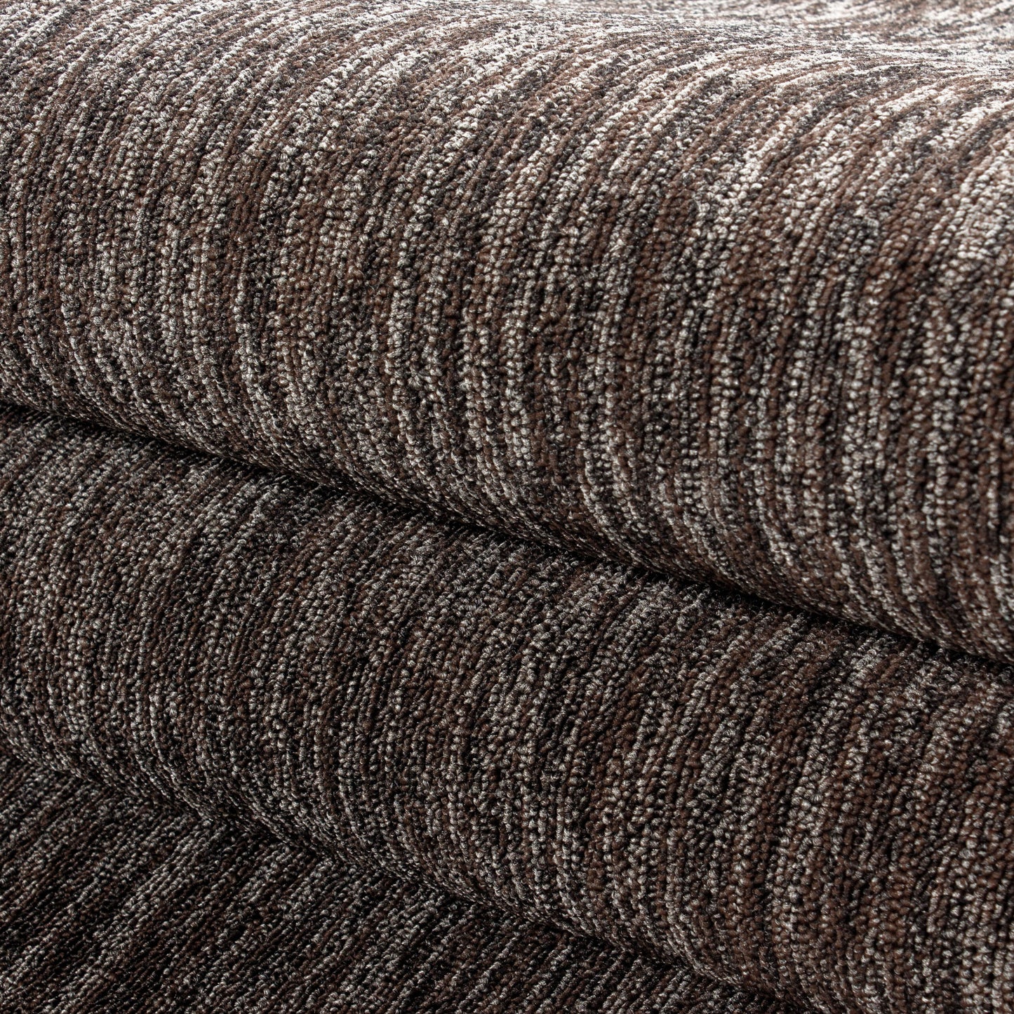 Nizza Vloerkleed – Bruin – Laagpolig & Effen Design