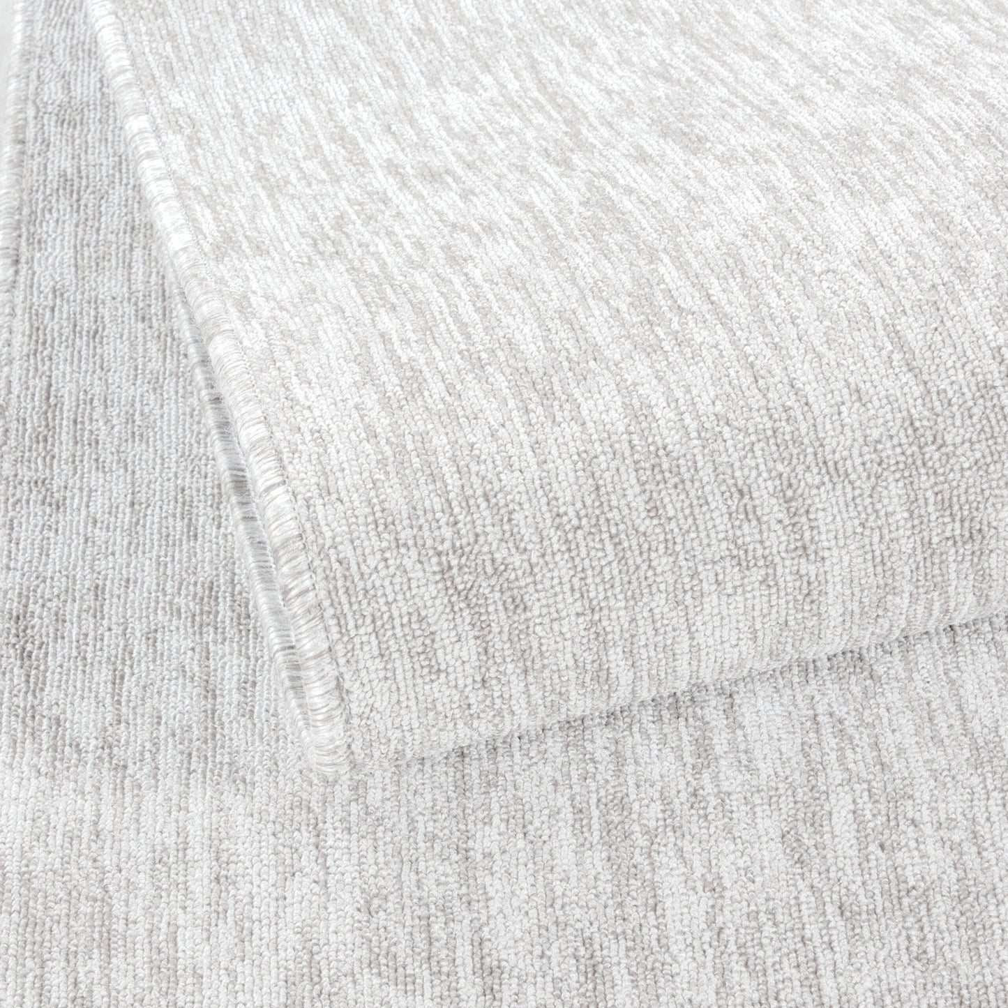 Nizza Rond Vloerkleed – Creme – Laagpolig & Effen Design