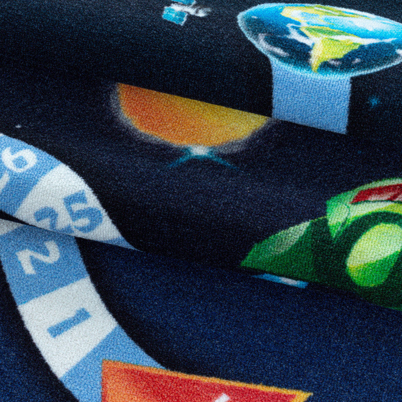 Play – Kindervloerkleed – Ruimte – Laagpolig – Anti-Allergisch & Anti-Slip