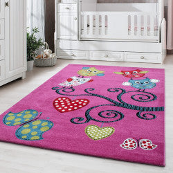 Kids Vloerkleed – Kindervloerkleed – lila – Anti-Allergisch