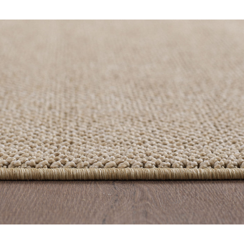 Loom Vloerkleed Rond – Beige – Effen & Modern – Laagpolig Vloerkleed