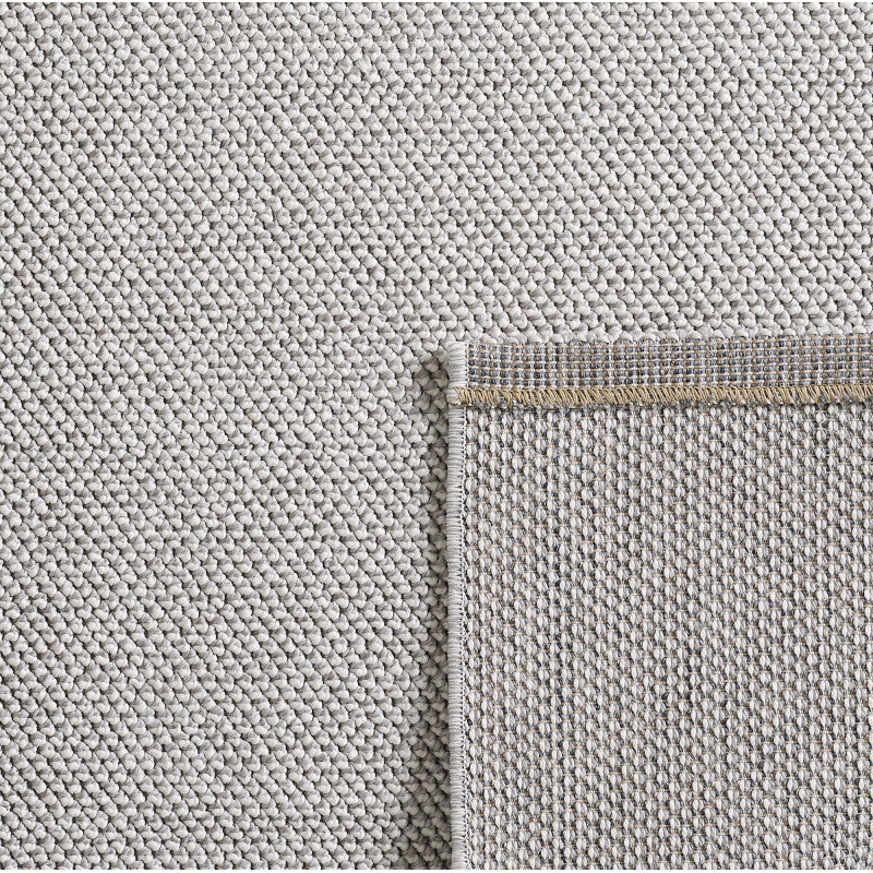 Loom Vloerkleed – Zilver – Effen & Modern – Laagpolig Vloerkleed