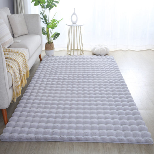 Fluffy Vloerkleed Ambiance – Zilver – Extra Zacht met 3D Effect & Luxe Look