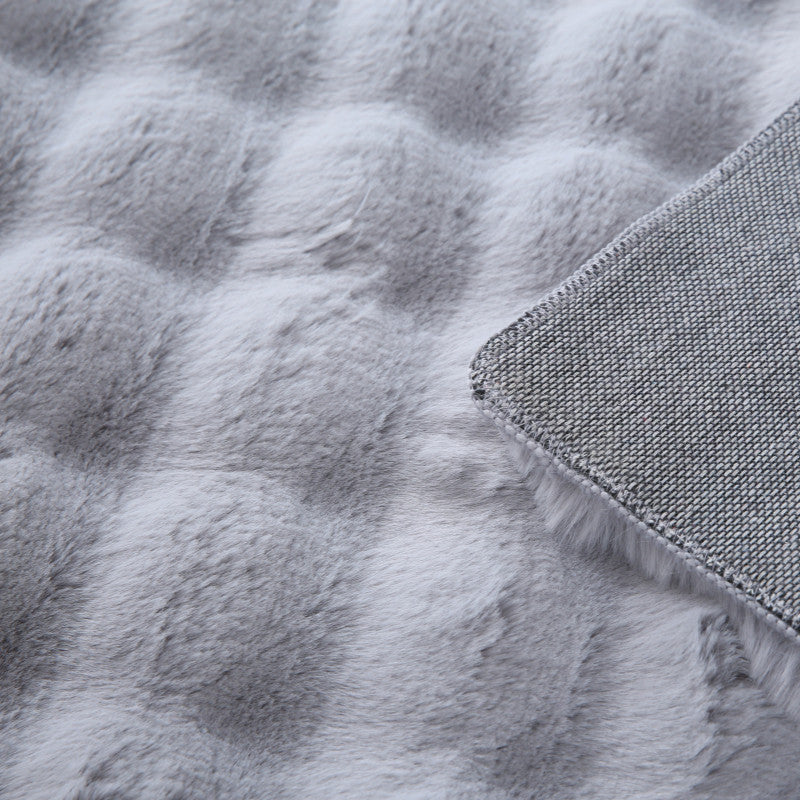 Fluffy Vloerkleed Ambiance – Zilver – Extra Zacht met 3D Effect & Luxe Look