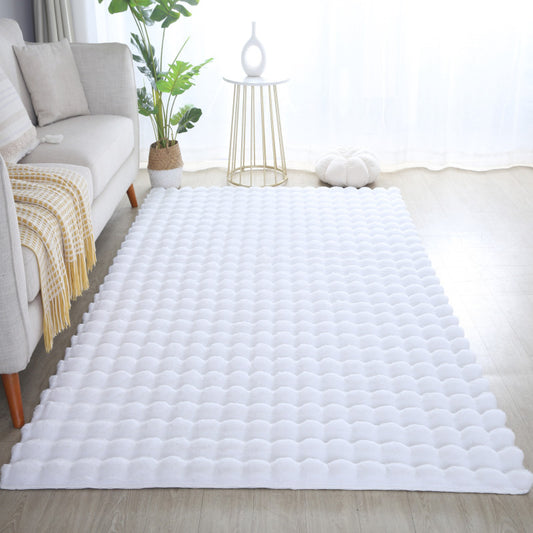 Fluffy Vloerkleed Ambiance – Uni Wit – Extra Zacht met 3D Effect & Luxe Look