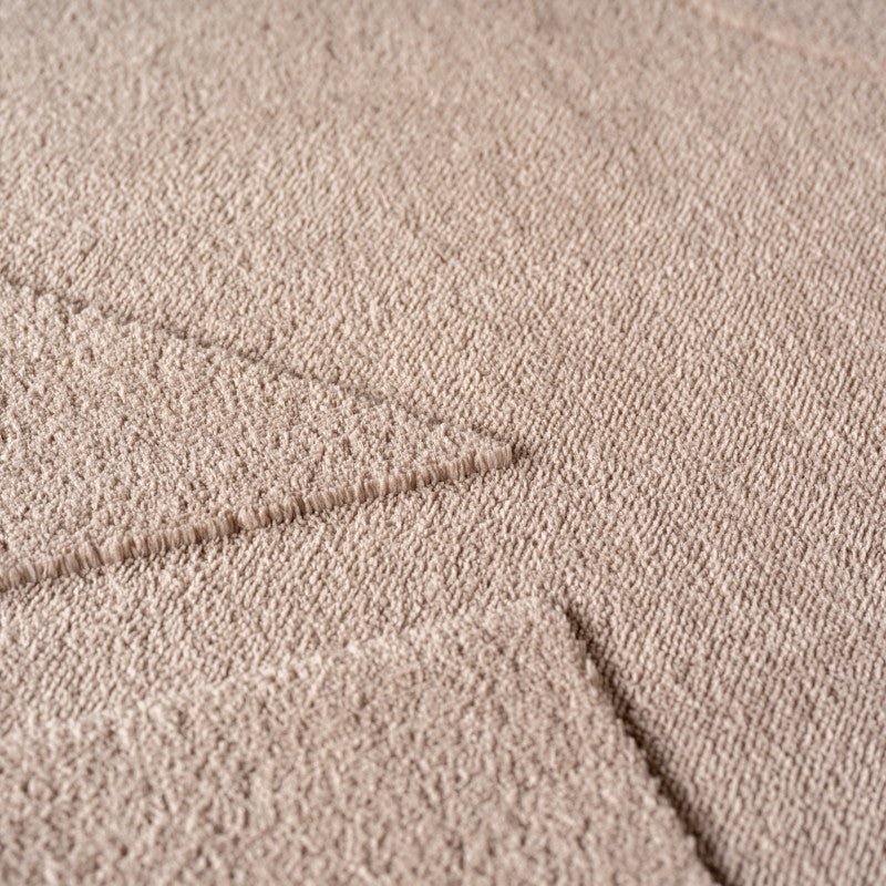 Pompei Seta Taupe – Japandi Stijl – Laagpolig Vloerkleed