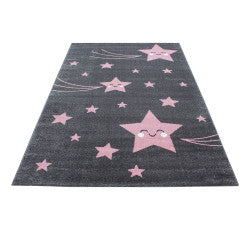 Kids Vloerkleed – Kindervloerkleed – Ster Roze – Anti-Allergisch