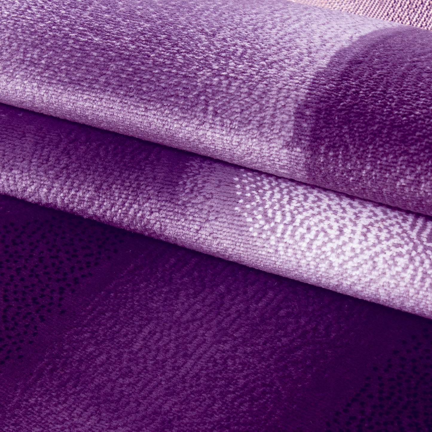 Plus Vloerkleed – Lila – Golvend 3D Design – Laagpolig