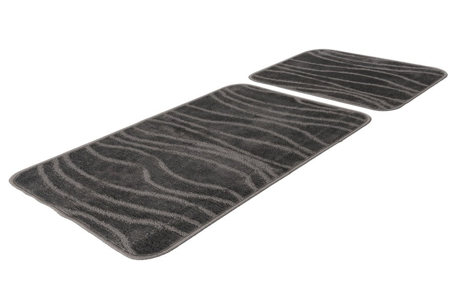 Bari badset 50×120 cm – Grijs met ton-sur-ton structuur