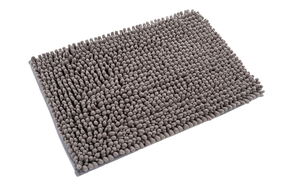 Fluffy badmat – Grijs – hoogpolig en extra zacht