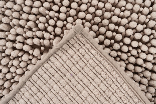 Fluffy badmat – Taupe – hoogpolig en extra zacht