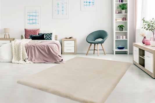 Heaven Fluffy Vloerkleed – Ivory – Zacht & Effen