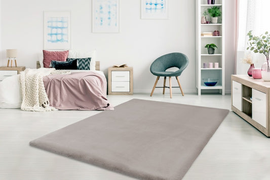 Heaven Fluffy Vloerkleed – Taupe – Zacht & Effen