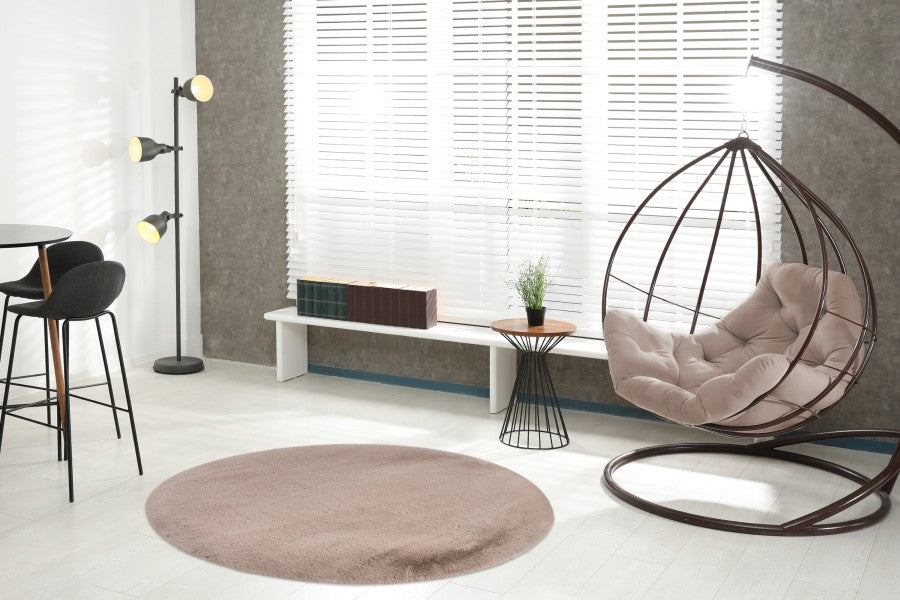 Heaven Fluffy Vloerkleed – Taupe – Zacht & Effen