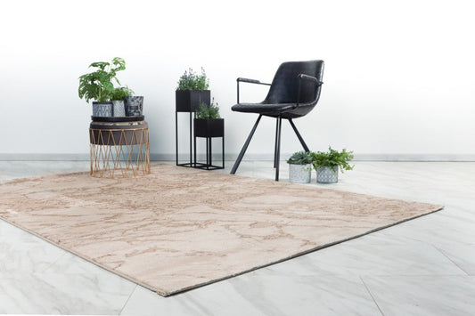 Marmaris Vloerkleed – Beige – Marmerlook Design – Modern & Laagpolig