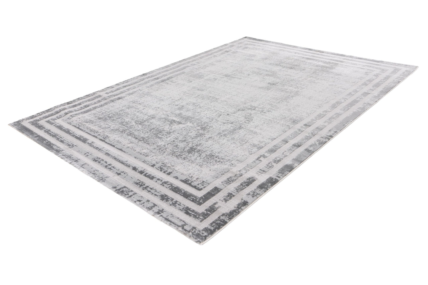 Paris – Silver vintage kader – Laagpolig vloerkleed