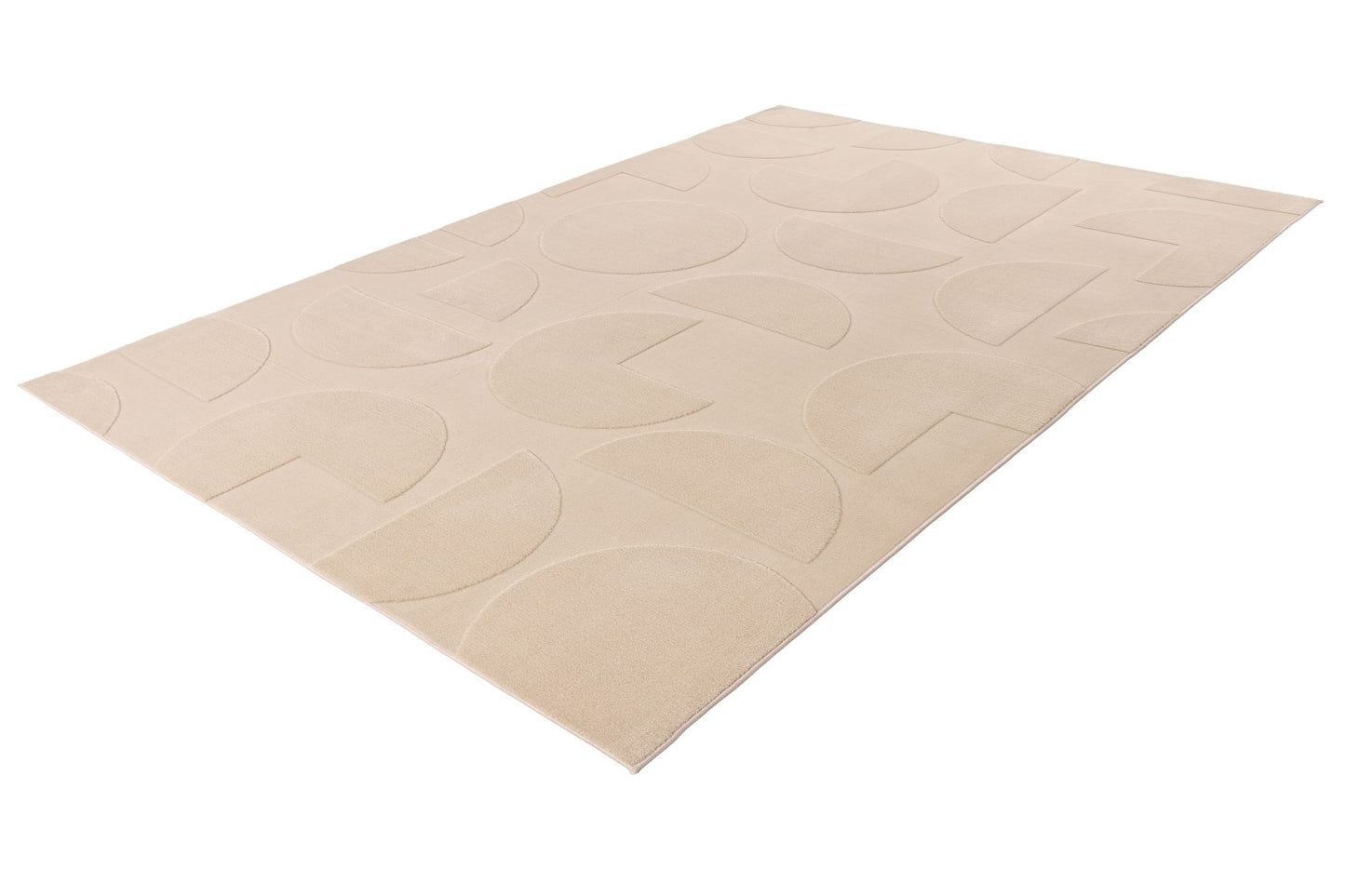 Focus – Beige 3D structuur – Laagpolig vloerkleed
