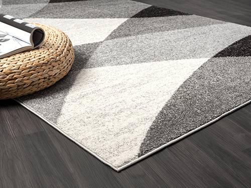 Thales Vloerkleed β Grijs β Abstract Geometrisch Design β Laagpolig Vloerkleed