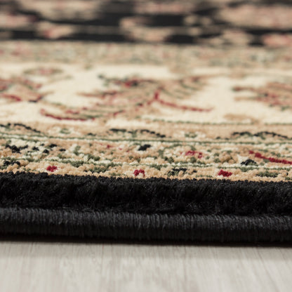 Marrakesh – Klassiek Vloerkleed – Zwart – Laagpolig & Oosters Design