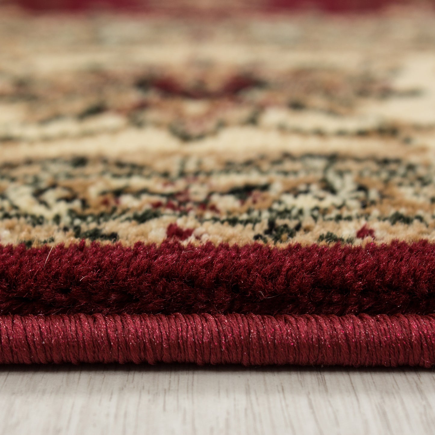 Marrakesh – Klassiek Vloerkleed – Rood/Beige – Laagpolig & Oosters Design