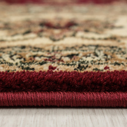 Marrakesh – Klassiek Vloerkleed – Rood/Beige – Laagpolig & Oosters Design