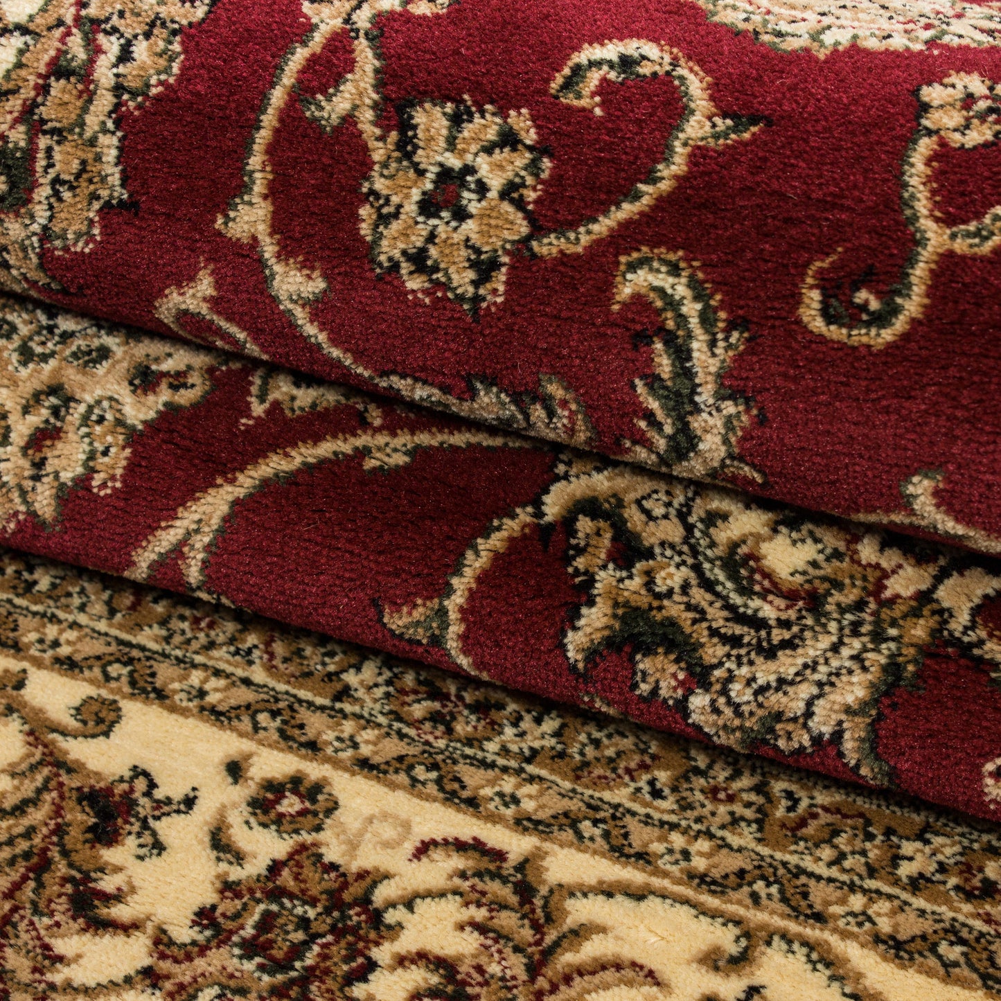 Marrakesh – Klassiek Vloerkleed – Rood/Beige – Laagpolig & Oosters Design