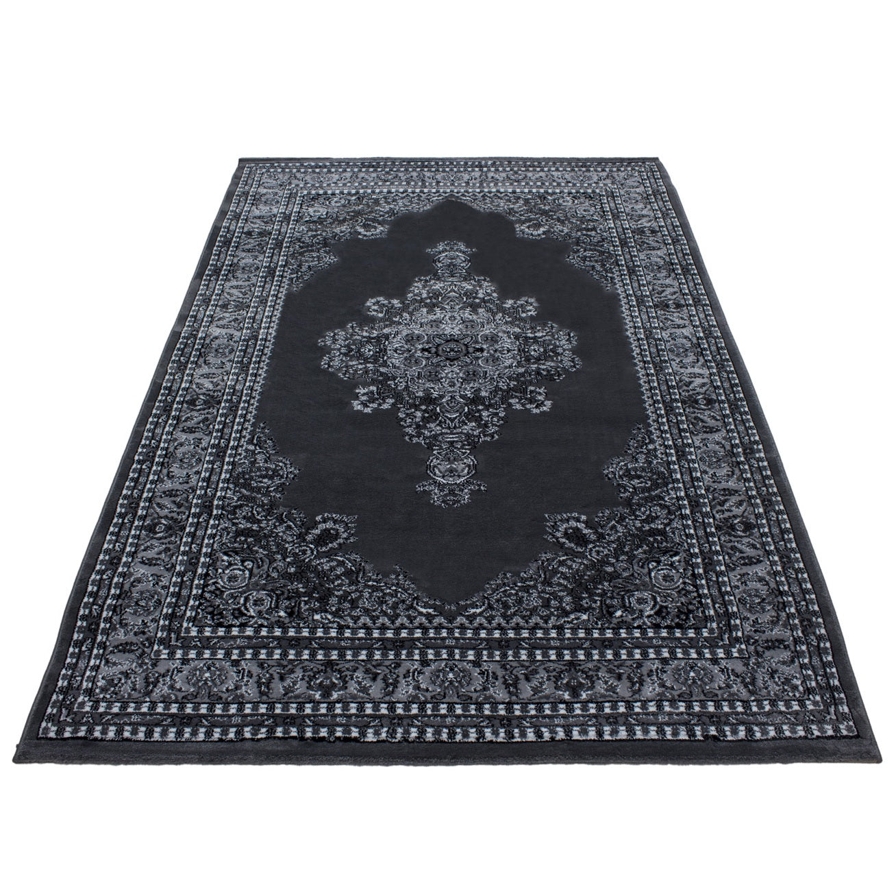 Varamin – Klassiek Vloerkleed – Grijs – Laagpolig & Oosters Design