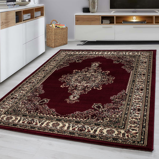 Varamin – Klassiek Vloerkleed – Rood – Laagpolig & Oosters Design