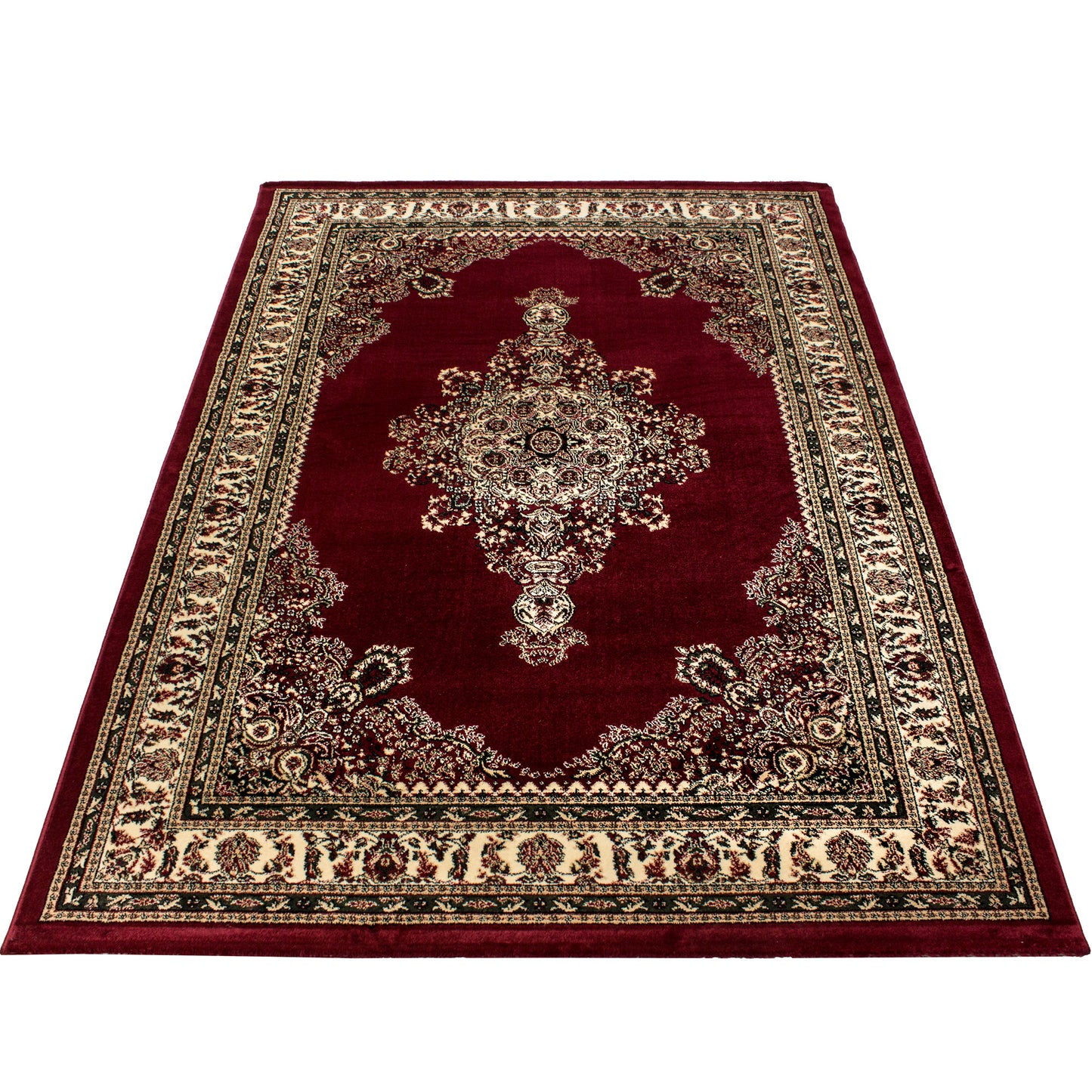 Varamin – Klassiek Vloerkleed – Rood – Laagpolig & Oosters Design