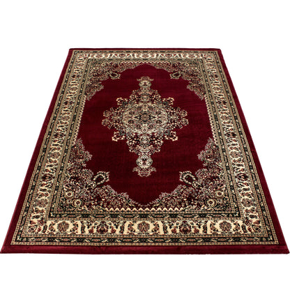Varamin – Klassiek Vloerkleed – Rood – Laagpolig & Oosters Design