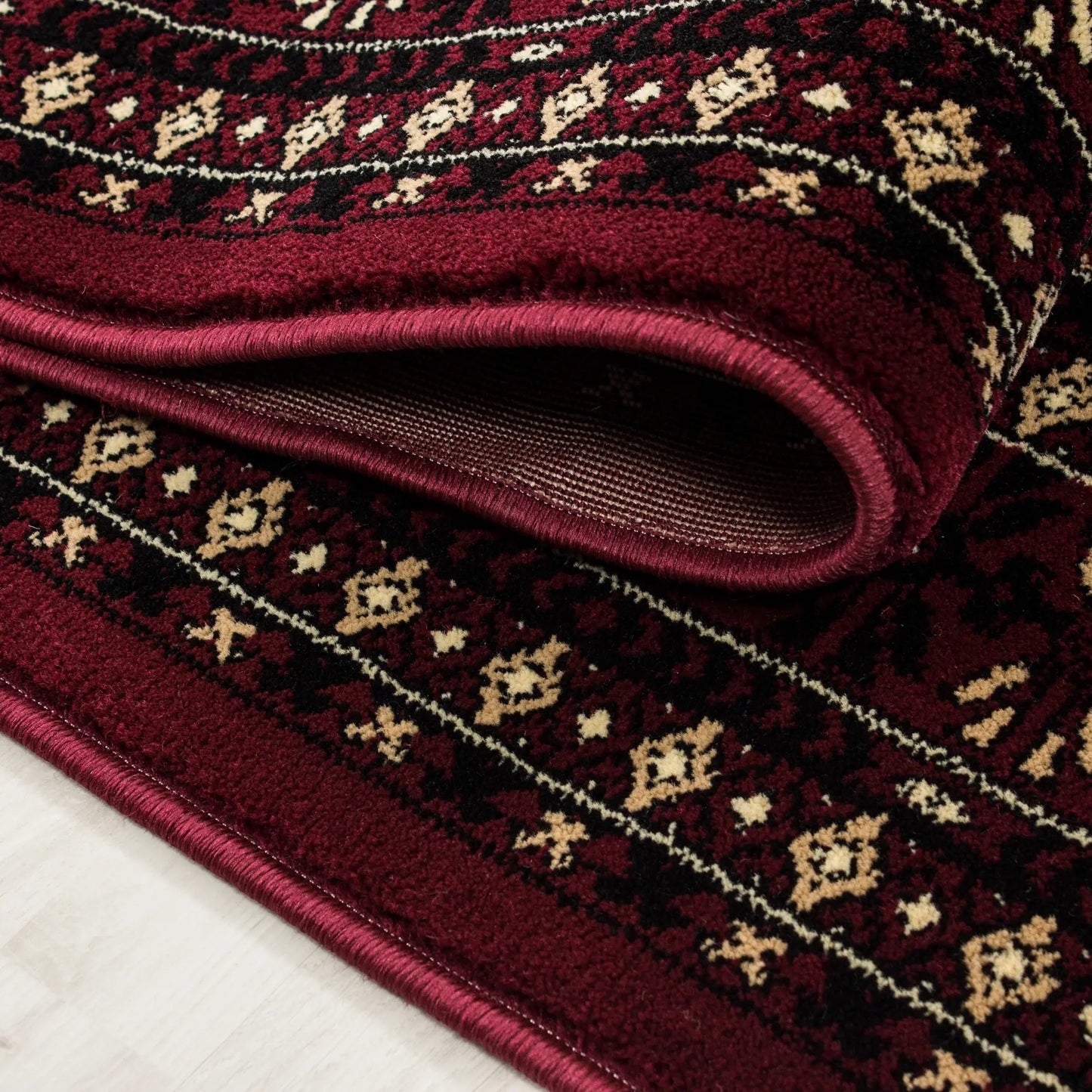 Rabat – Klassiek Vloerkleed – Rood – Laagpolig & Oosters Design