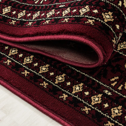 Rabat – Klassiek Vloerkleed – Rood – Laagpolig & Oosters Design