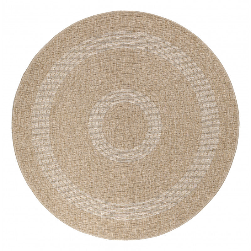 Vloerkleed Comilla – Taupe/Beige – Laagpolig & Modern – Voor Binnen & Buiten