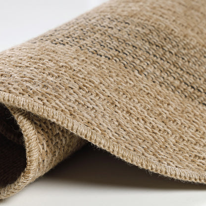 Vloerkleed Comilla – Zwart/Beige – Laagpolig & Modern – Voor Binnen & Buiten