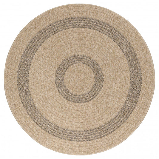 Vloerkleed Comilla – Zwart/Beige – Laagpolig & Modern – Voor Binnen & Buiten