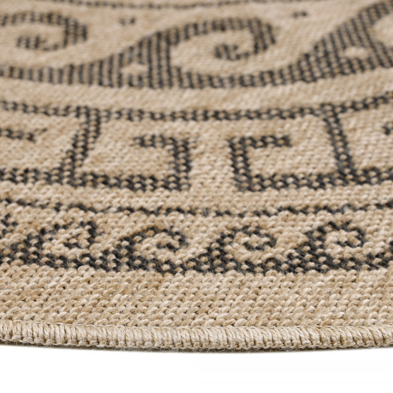 Vloerkleed Comilla – Zwart – Laagpolig & Modern – Voor Binnen & Buiten