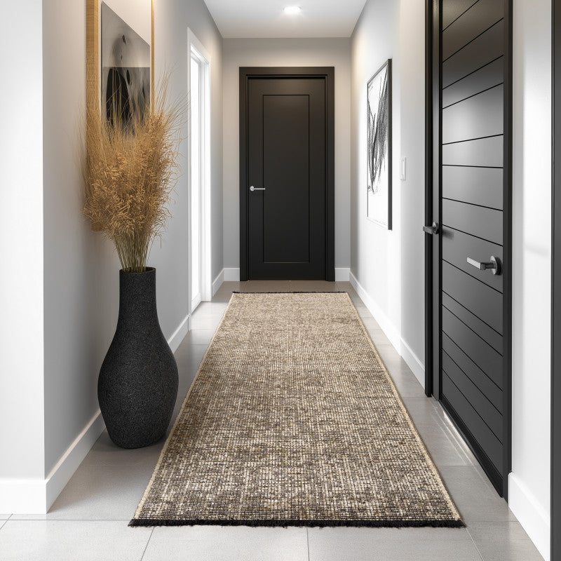 Space – Beige Vintage Look – Laagpolig Vloerkleed
