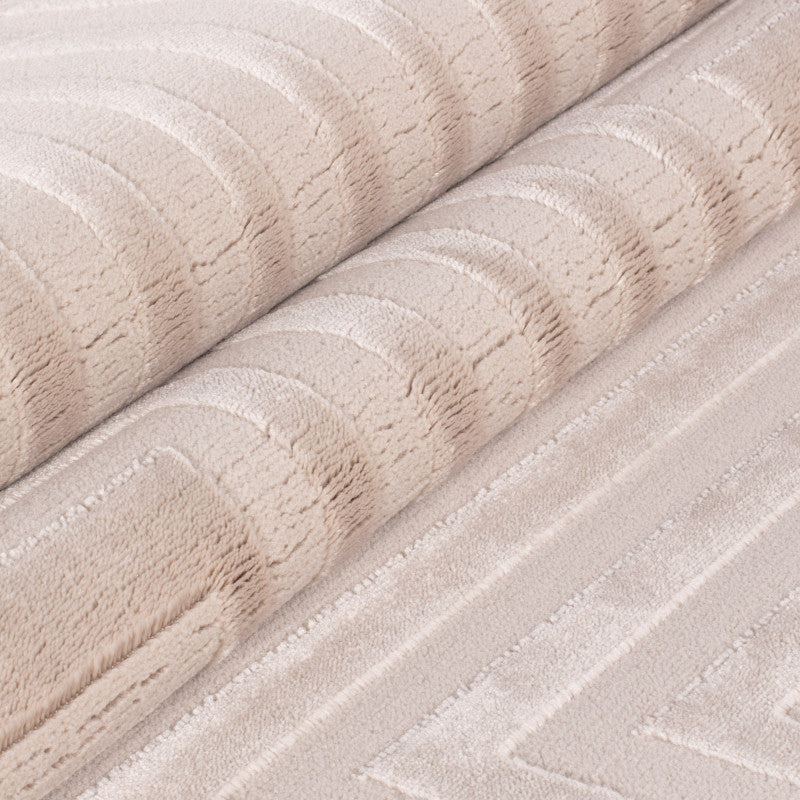 Sahara Vloerkleed – Beige – Laagpolig met Modern Lijnenspel