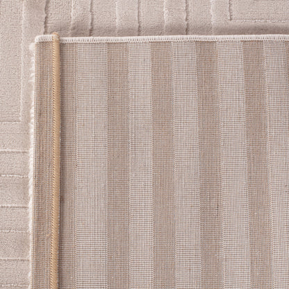 Sahara Vloerkleed – Beige – Laagpolig met Modern Lijnenspel