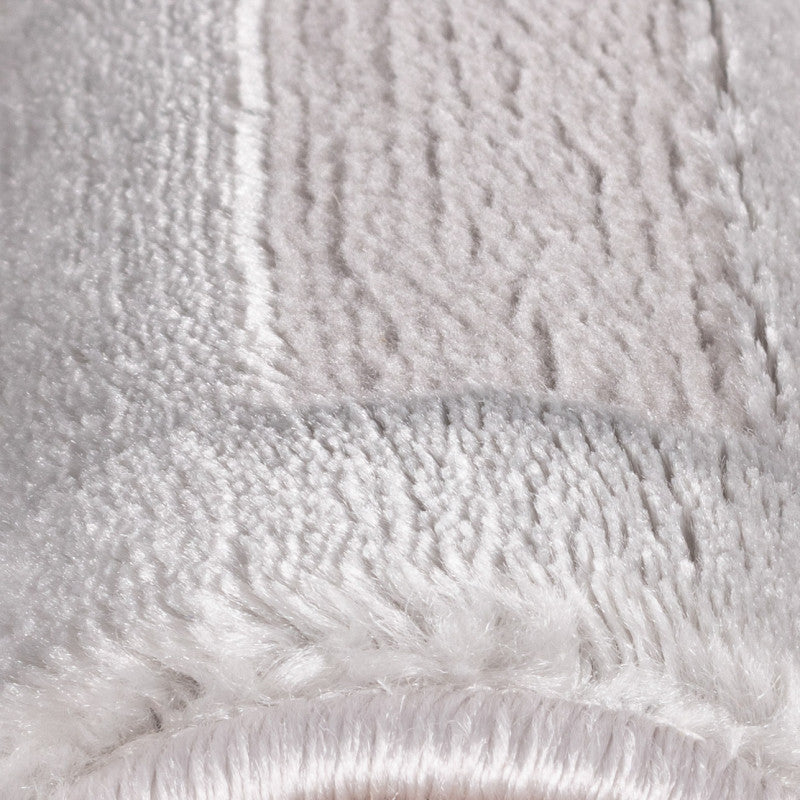 Sahara Vloerkleed – Zilver – Grafisch Geweven Design – Voor Binnen