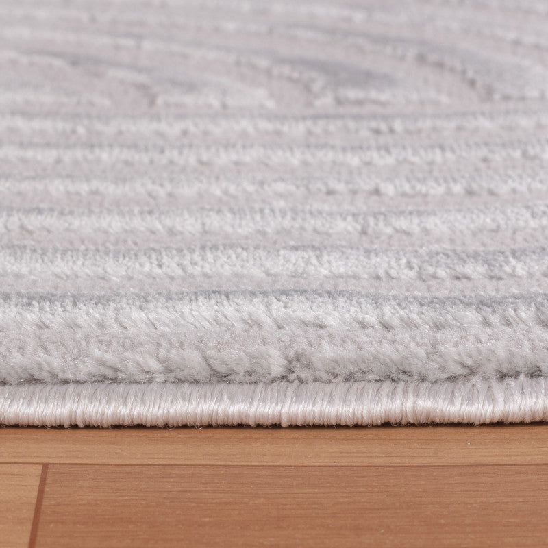 Sahara Vloerkleed – Zilver – Subtiel Cirkelpatroon – Modern & Praktisch