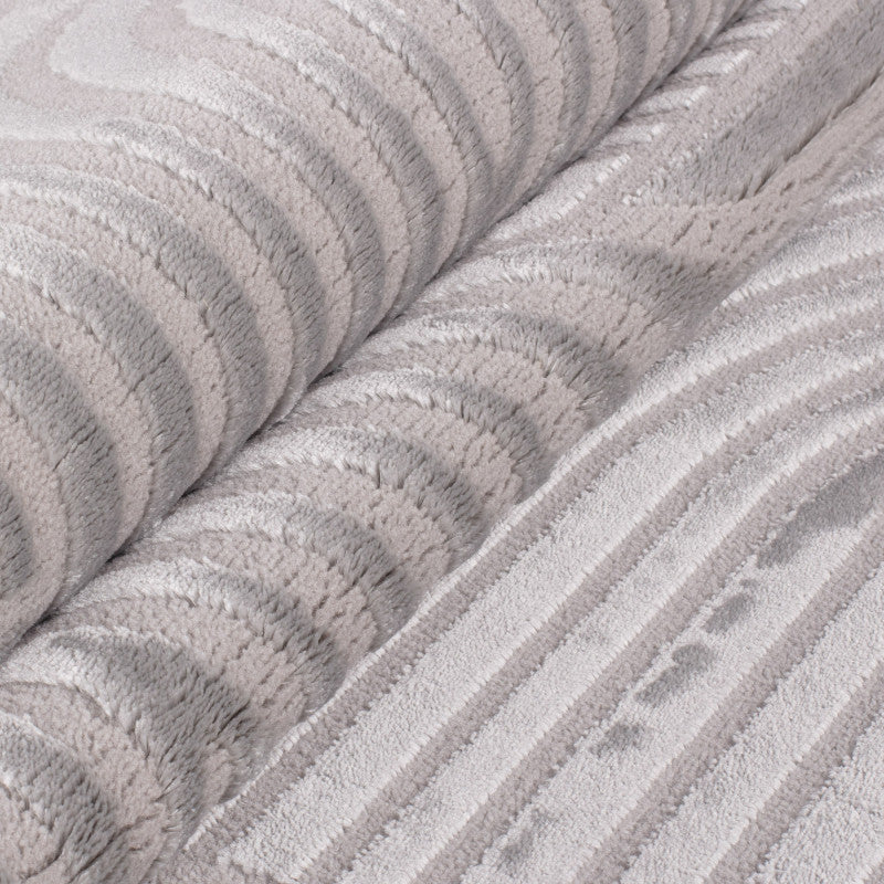 Sahara Vloerkleed – Zilver – Subtiel Cirkelpatroon – Modern & Praktisch