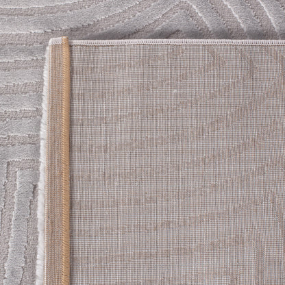 Sahara Vloerkleed – Zilver – Zachte Lijnen & Minimalistisch Design