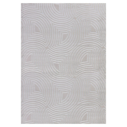 Sahara Vloerkleed – Zilver – Zachte Lijnen & Minimalistisch Design