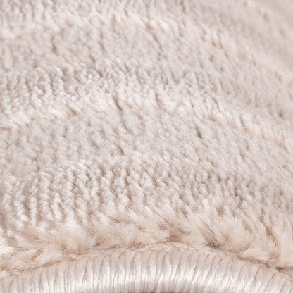 Sahara Vloerkleed – Beige – Rustgevend Golfpatroon – Laagpolig Comfort